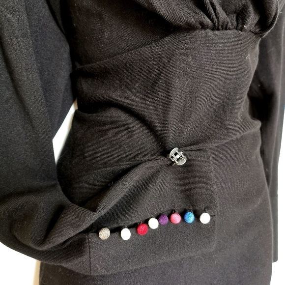 Robert Kitchen black sweater top sz XL 🆕 - Picture 4 of 5